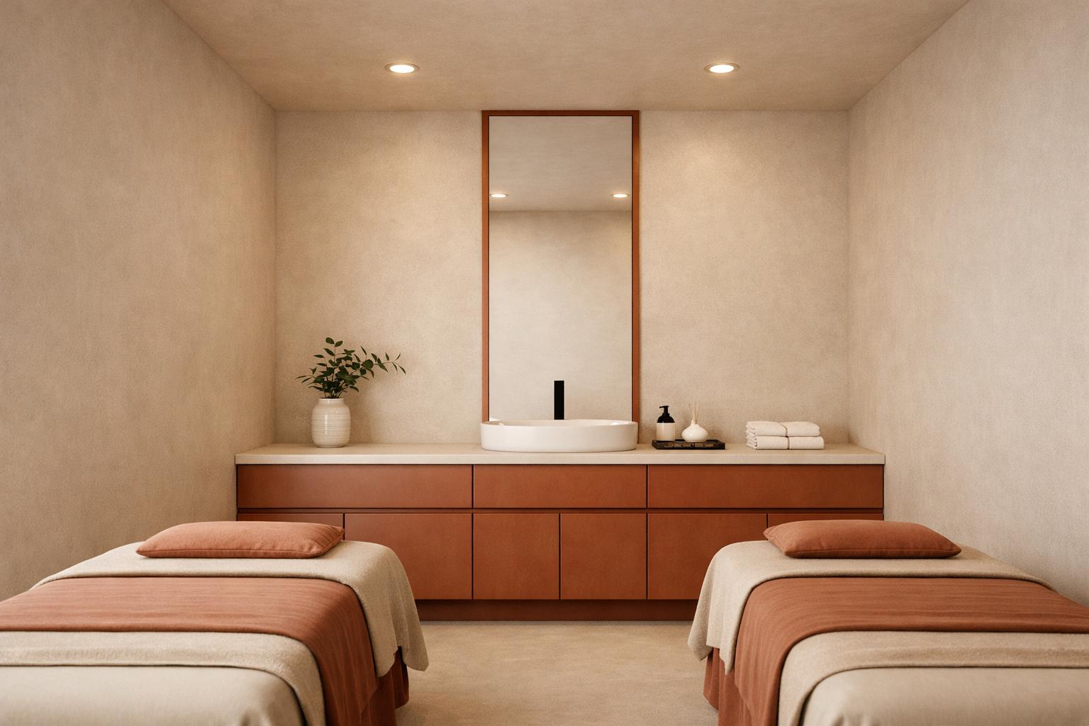 The double-bed facial room